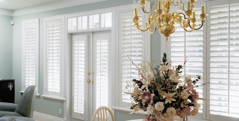 Cleveland sunroom polywood shutters